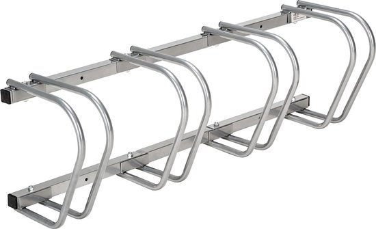 tectake - fietsenrek  4 fietsen - Fietsenstandaard - Fiets standaard - staal - stabiel - 402378