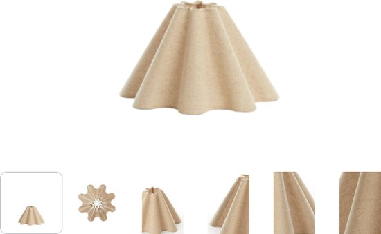 Light & Living - kap - Bezaha - naturel - textiel - Ø 11cm - E27 - 2035947