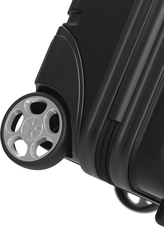 TRVLMORE Handbagagekoffer - 40x30x20 cm - Underseater - 24L - TSA-slot - 2 Wielen - Zwart