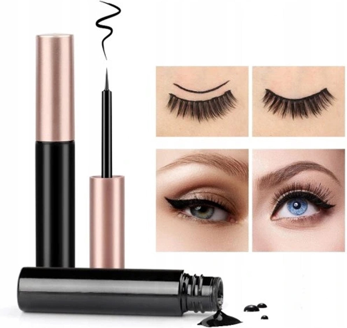 Magnetische Wimpers - Eyeliner & Pincet - Wimper Extension - 3 Paar Nepwimpers - Lashes Set - Rheme