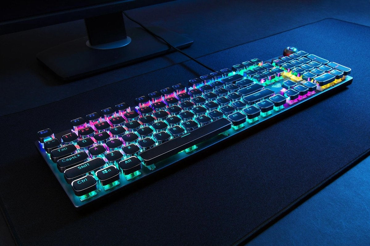 AULA F2058 RGB punk gaming mechanisch toetsenbord - QWERTY - blue switch