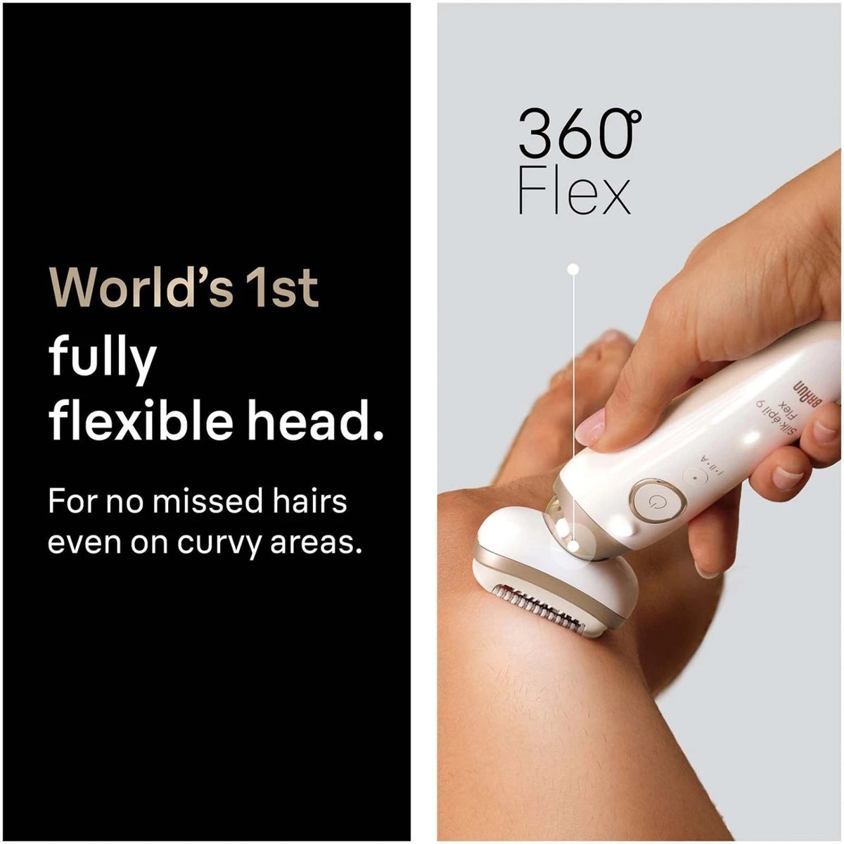 Braun Silk-épil 9 Flex Epilator Goud - 123x72x218mm