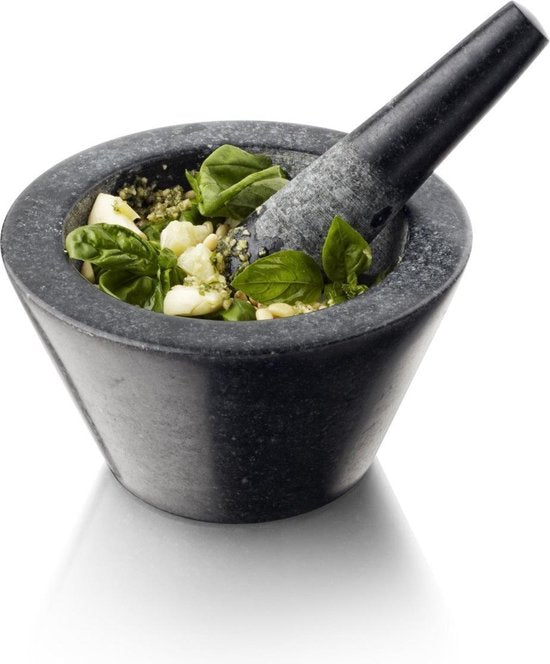 Boska Vijzel Herbs - Graniet - Met stamper - Zwart - Ø 17,5 cm