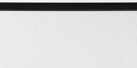 909 Outdoor Weerbestendige Deurluifel - Overkapping - UV-polycarbonaat en Aluminium - 100 x 80 cm