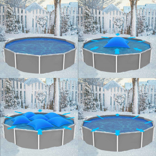Monzana Zwembadkussen XL 3 stuks - Chloorbestendig PVC – Blauw