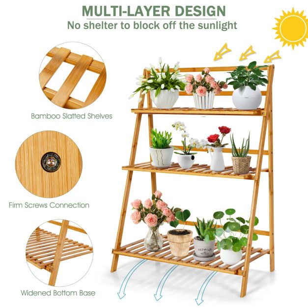 Coast Plantenladder - 3 Etages - Max. 15 kg - Bruin
