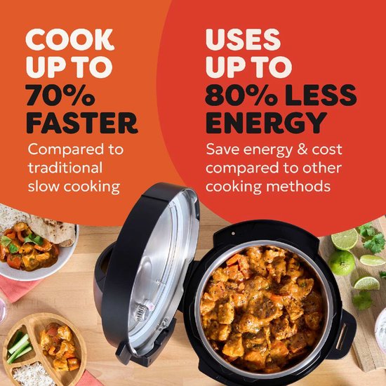 Instant Pot Classic Mini 3,8L Multicooker Black Pepper - 7-in-1 Snelkookpan - Slowcooker - Stomer - Sauteren - Yoghurtmaker - Tot 4 Porties - Compact Design - Tot 80% Energiebesparing