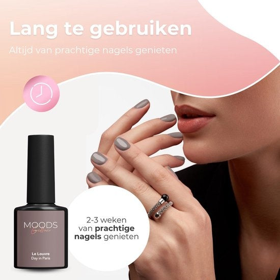 Moods Gellac 6-delige Set - Gel Nagellak - Donkere Nude Kleuren- 8ML - Day in Paris - Gellac - Nagels - Gellak Starterspakket - Caramel Kleuren