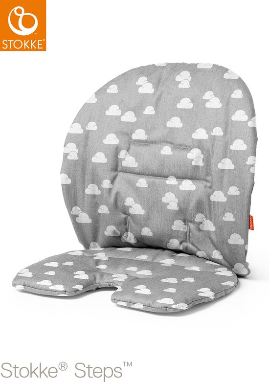 Stokke® Steps™ Babyset Kussen - Grijze Wolken