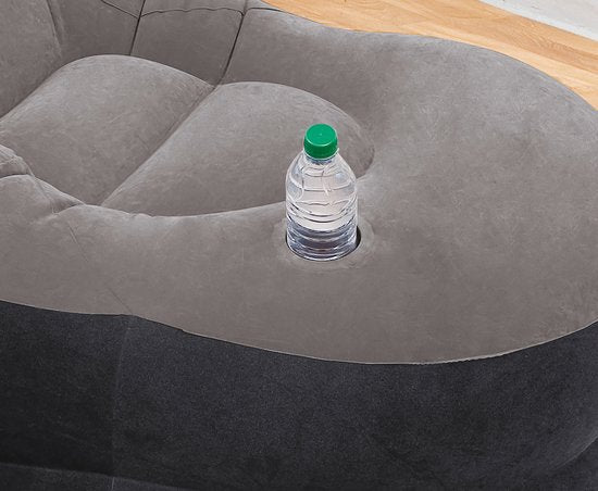 Intex - Opblaasstoel - Ultra Lounge met Poef - 102cm x 137cm x 79 cm