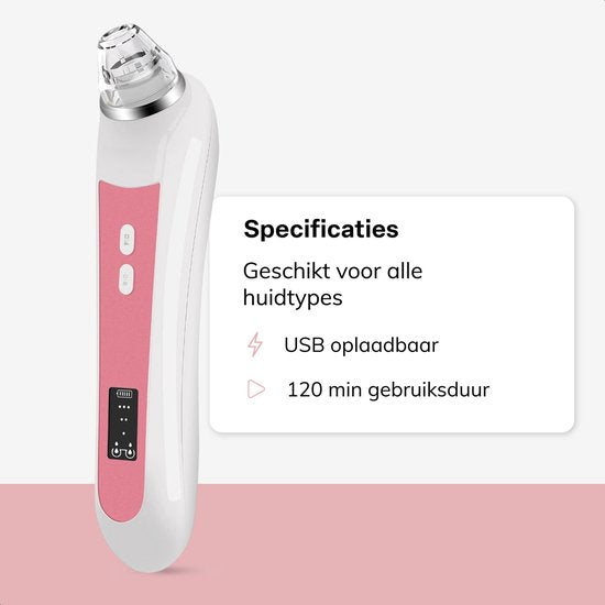 Vimora Mee-eters Verwijderaar – Gezichtsreiniger – Blackhead Remover – Puistjes & Acne – Mannen & Vrouwen