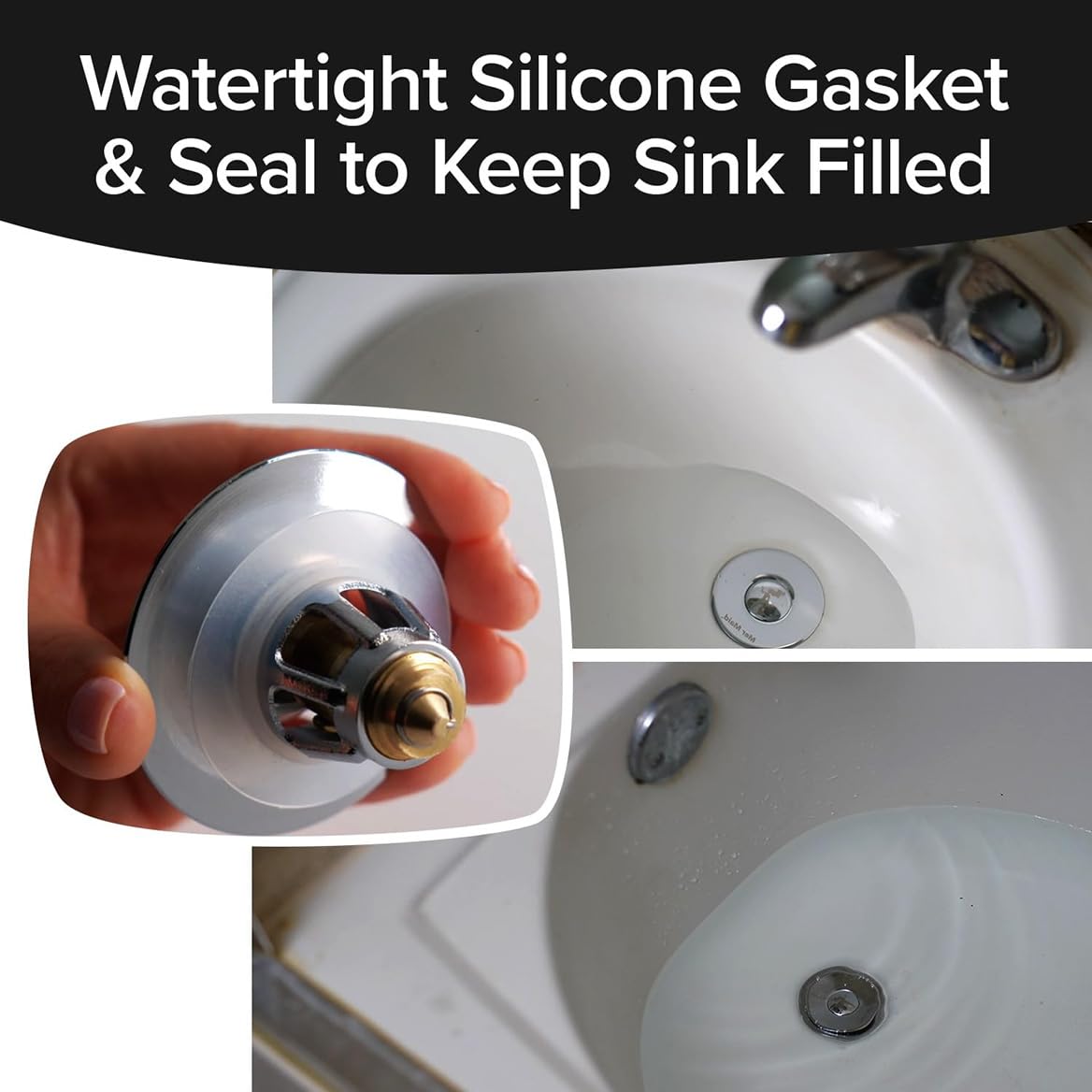 Mer-Maid Drain Magic Afvoerstopper - Chroom/Messing
