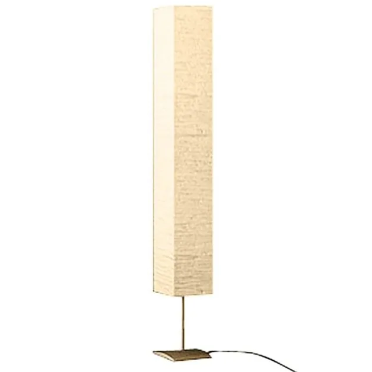 vidaXL Vloerlamp met 3 Fittingen - 170 cm - Rijstpapier en Gelakt Staal - Crème