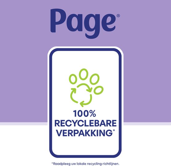 Page® vochtig toiletpapier - Fris en Kalmerend (Care) - met een verzorgende lotion - 456 velletjes - 12 x 38 stuks - Voordeelverpakking