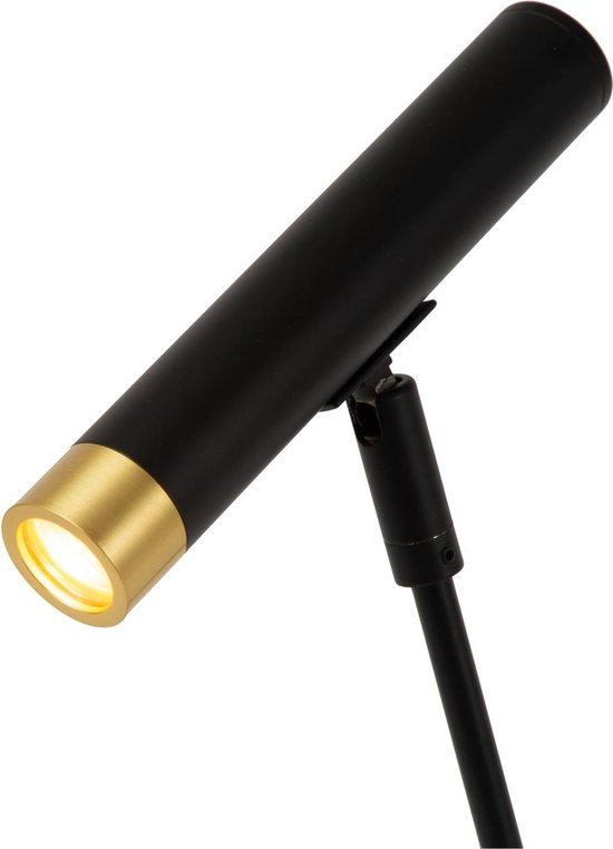 Lucide ALEC - Bureaulamp - LED 3 StepDim - G9 - 1x3W 2700K - Inclusief omwisselbare ringen - Zwart