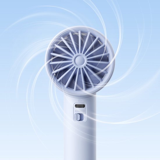 Jisulife Handheld Fan 10S - Draagbare Ventilator - LED Display - 5000mAh - Blauw