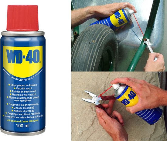 WD-40® Multi-Use Product Classic - Verdrijft vocht - Stopt piepen en kraken - Beschermt tegen roest en corrosie - Verwijdert vuil - Siliconenvrij - 100ml