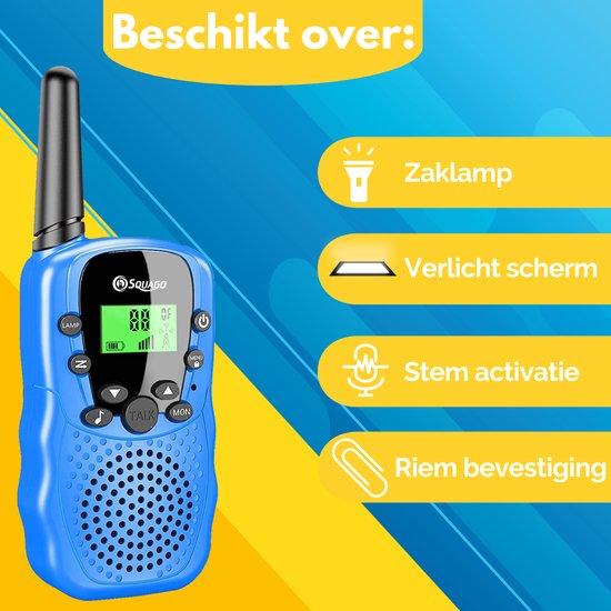 Squago Walkie talkie 2 stuks - Voor Kinderen & Volwassenen - WalkieTalkie