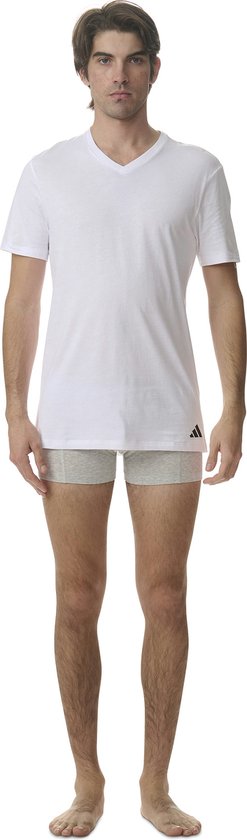 Adidas Sportswear- Active Core Cotton - V Neck Shirts - Heren Ondershirt - Wit - Maat XL
