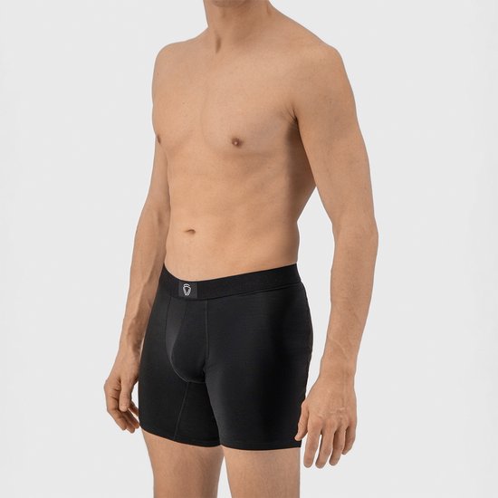 Fibershirts Anti-Zweet Boxershort - Ingebouwde Zweetpad - Ademend MicroModal - Anti-Transpiratie - Heren - Maat XL - Zwart