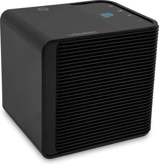 VONROC Elektrische kachel - ventilatorkachel - 1000W/2000W - Keramisch - 3 standen - LED display - thermostaat en timer – 20m2