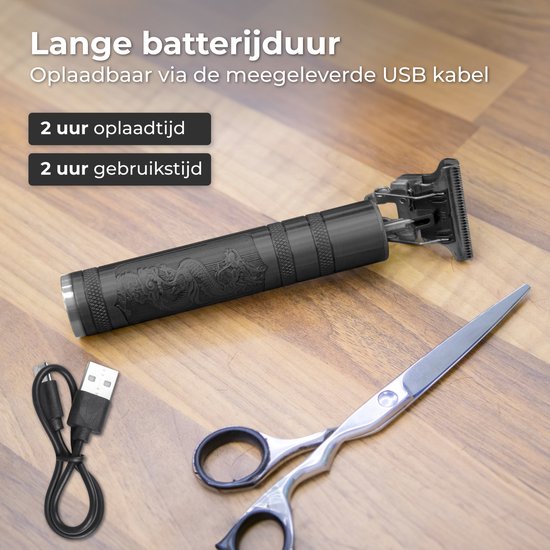 Nuvance Tondeuse Mannen - Tondeuse Hoofdhaar - Inclusief 4 Opzetstukken - Baardtrimmer en Haartrimmer - Tondeuses - Usb Oplaadbaar