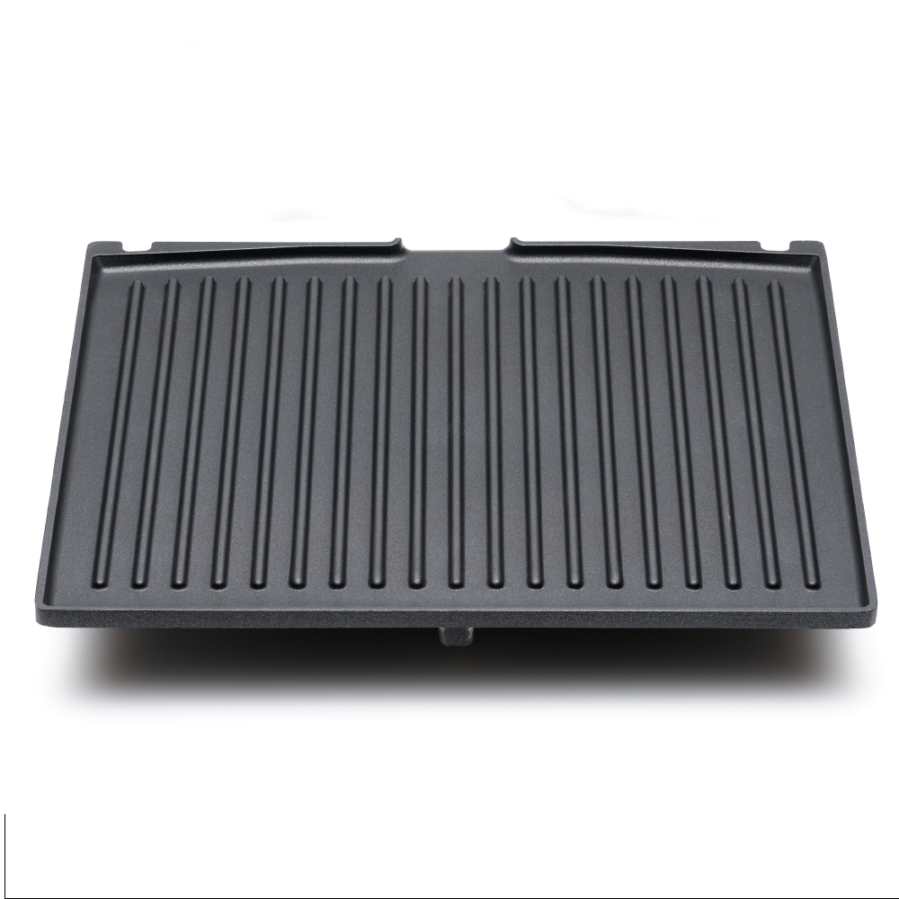 Solis Contact Grill Pro Tafelgrill - Grijs – 37 x 37 x 17 cm – 2000 W – PFAS-vrij – Uitklapbaar 180°