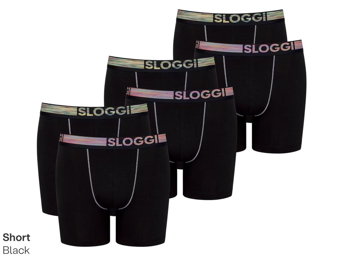 Sloggi Go ABC Natural Hipster Short - 6-pack - maat L - Zwart