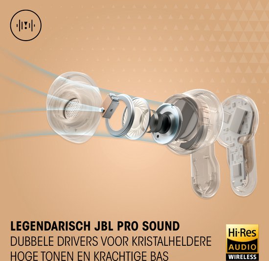 JBL Tour Pro 3 - Draadloze Oortjes met Noise Cancelling - Smart Case met Touchscreen - True Wireless Bluetooth - Hi-Res Audio (LDAC) - 50 uur - Zwart