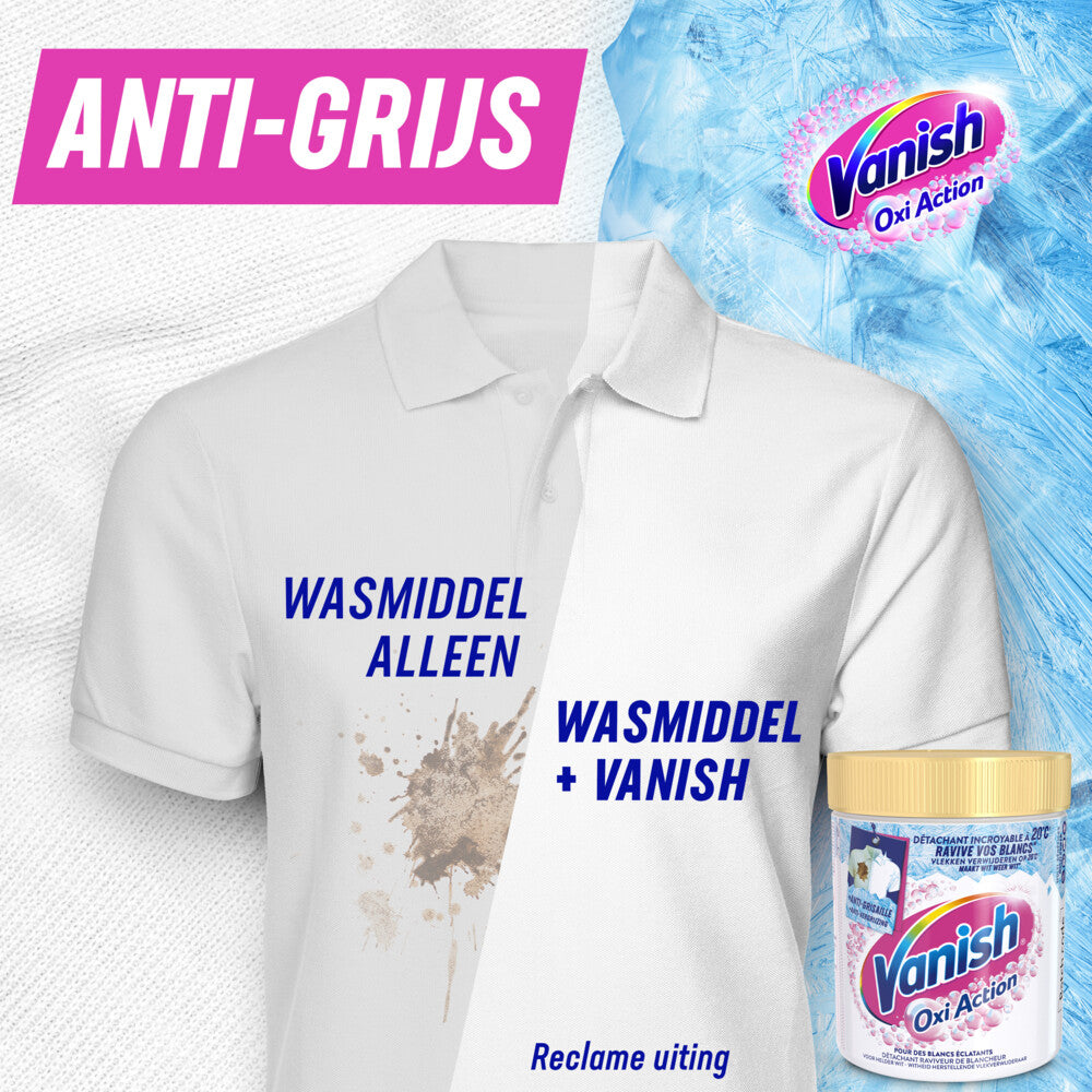 Vanish Oxi Action Wasbooster Poeder Witte Was - 470 gr