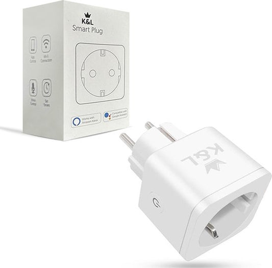 K&L Slimme Stekker - Smart Plug - Incl. Energiemeter & Tijdschakelaar