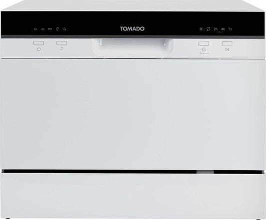Tomado TDW5501W - Mini vaatwasser - Kleine vaatwasser - Vrijstaand - 6 couverts - 5 programma's - Energieklasse D - Wit