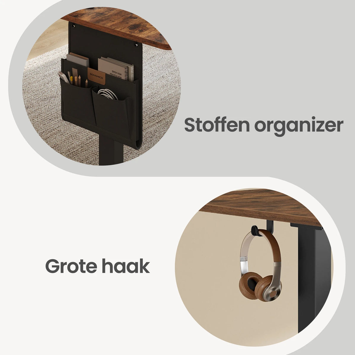 Joyfurnos Ergonomische Mesh Bureaustoel 70x71x114-124cm Zwart