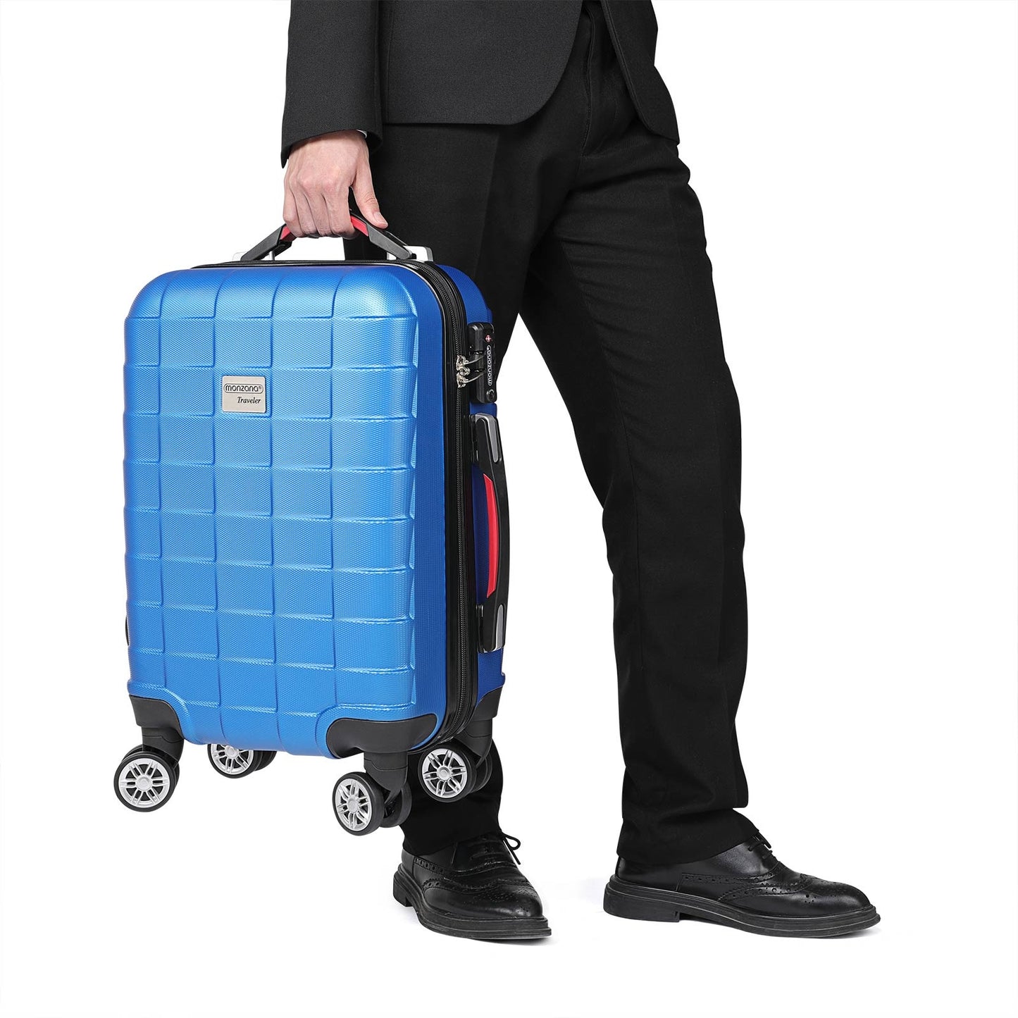 Monzana Exopack Hardcase Koffer - 53x37x21 cm - Blauw