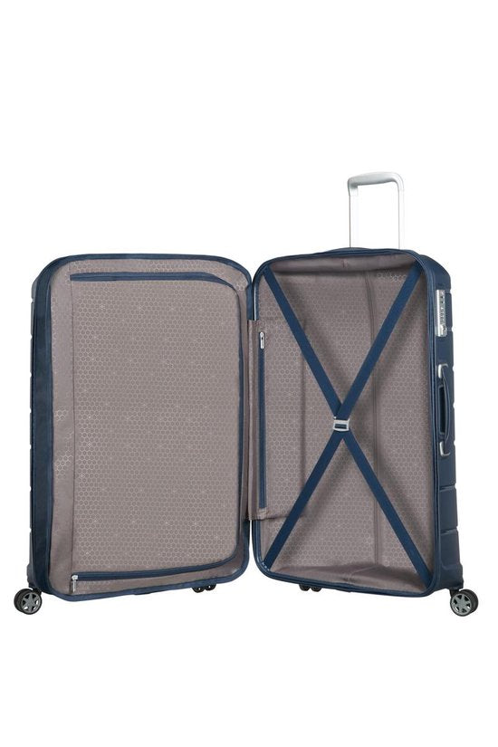 Samsonite Reiskoffer - Flux Spinner 68/25 Uitbreidbaar (Medium) Navy Blue