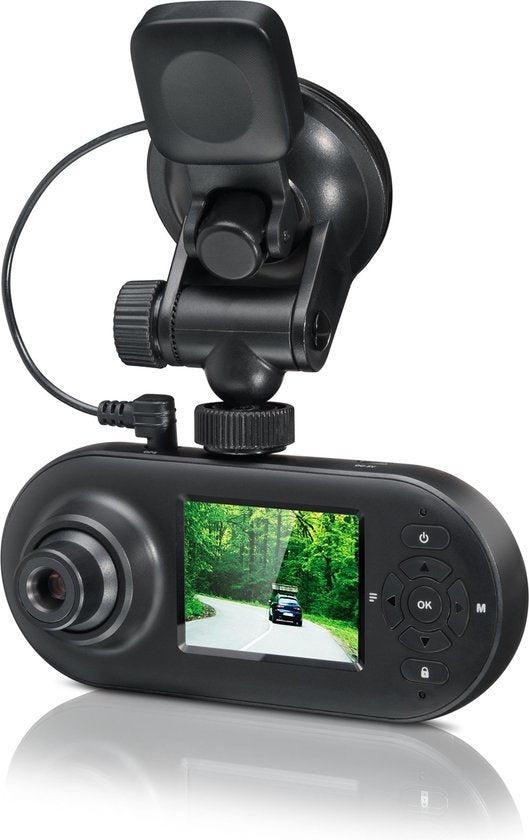 Dashcam MDC500GW - tweezijdige camera - G-sensor - GPS