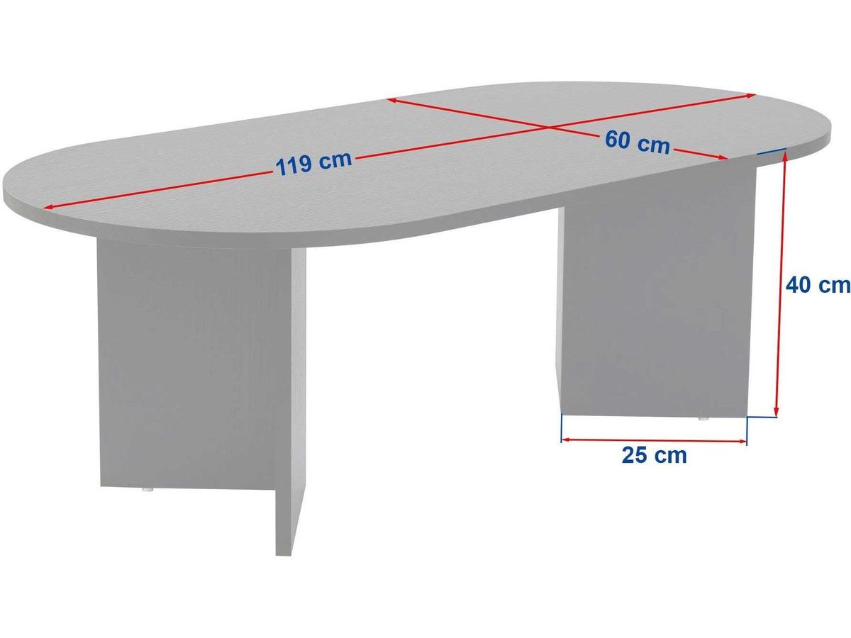 Kalune Design Ovale Salontafel - Sable - 119 x 60 x 40 cm - Atlantic Pine
