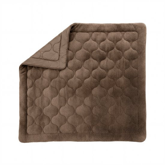 Sleeptime 2 in 1 Teddy Premium Dekbed zonder Overtrek - Dekbed Inclusief Slopen - 200 x 200 cm - Taupe/Bruin