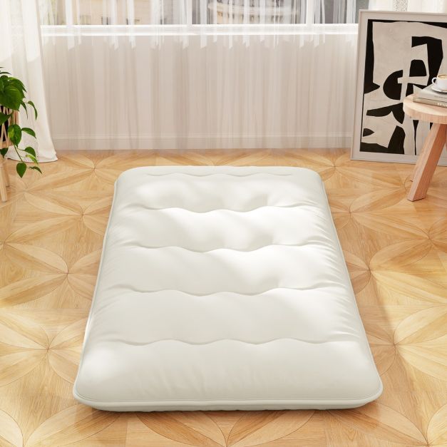Coast Vloer Matras - Opvouwbaar - Wasbaar - Microvezel - 203 x 137 x 10 cm - Beige