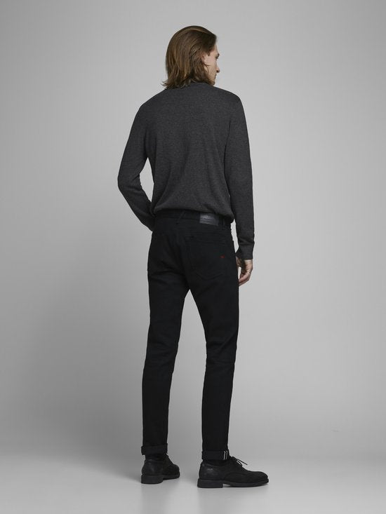 Jack & Jones - Heren Trui Emil Knit Roll Neck - Grijs - Maat XXL