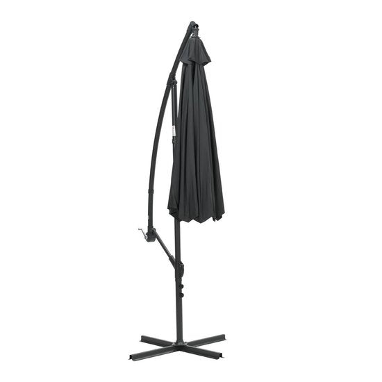 Garden Impressions - Parasol - Athene - Ø300 cm - Frame royal grey - Donkergrijs