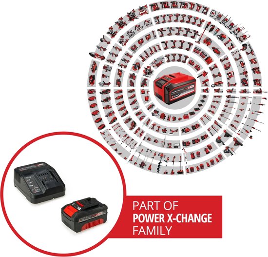 Einhell 18 V/4.0 Ah Power X-Change starter kit - 1x 4.0 Ah Accu en snellader - universeel voor alle Power X-Change machines