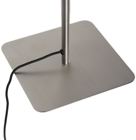 Vloerlamp Stalen Volari 4711ST 2-lichts met dim to warm LED - ideaal voor binnen gebruik, modern design, hoogte 157 cm, voetmaat 21 x 21 cm, draaibaar en kantelbaar