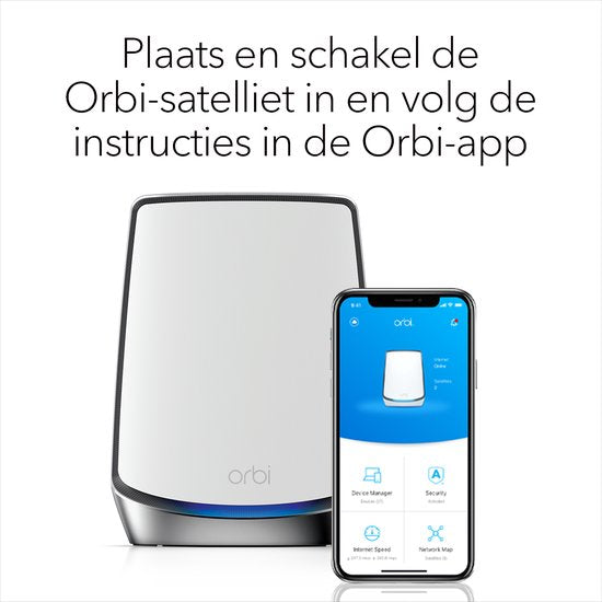 NETGEAR Orbi RBS850 - Mesh Wifi - Geschikt voor Wifi 6 - 1-pack