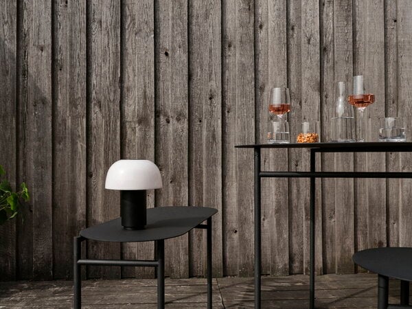 Zone Denmark Disc Bijzettafel – Opvouwbaar – Zwart – Ø 70 x 72 cm