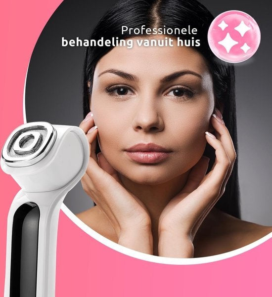 TheBeautyWay Huidverjongingsapparaat - 7 Standen - Draadloos - Facelift Apparaat - Gezichtsverzorging Apparaten Dames - Facelift Apparaat - Huidverzorging - USB Oplaadbaar - Gezichtsreiniger - Verminderen van Acne, Lijnen, Rimpels en Vermoeidheid