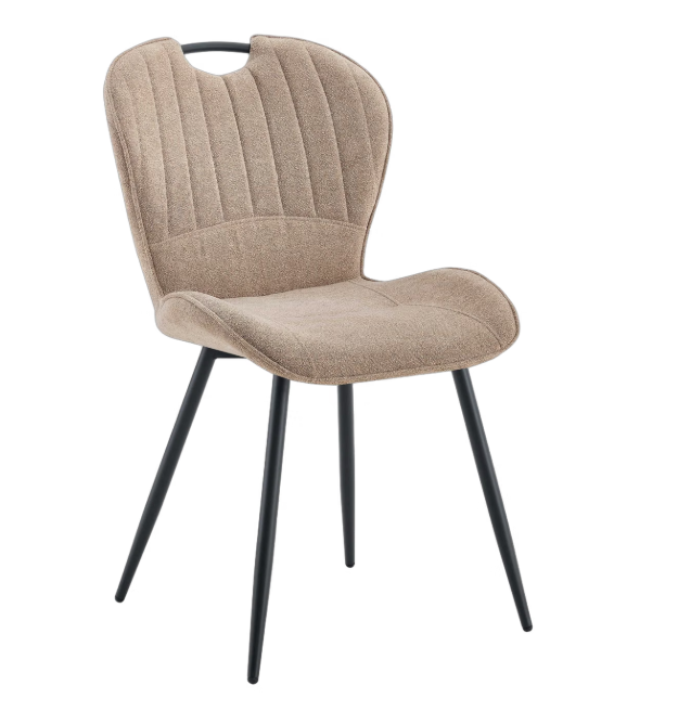 Multifurn Sten Eetkamerstoel Set van 2 - Taupe - 48 x 40 x 120 cm