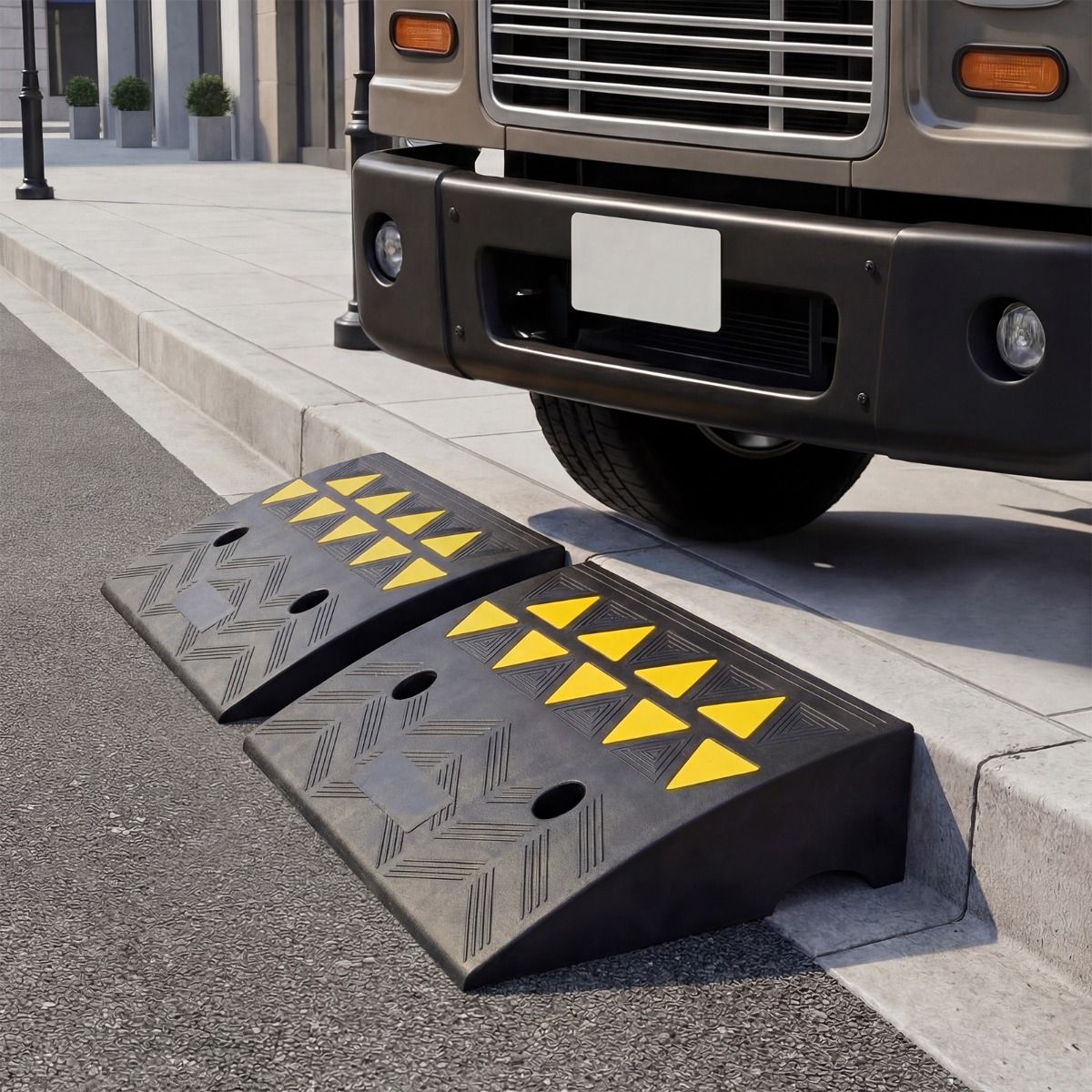 Coast Drempelopstapjes Set - Antislip rubber - Draagvermogen 15 ton - td10057-2ijs - maat M