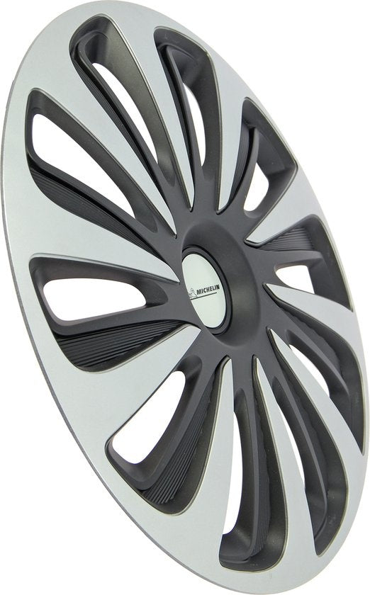 Michelin Wieldoppen 15 inch - zilver/zwart - nvs