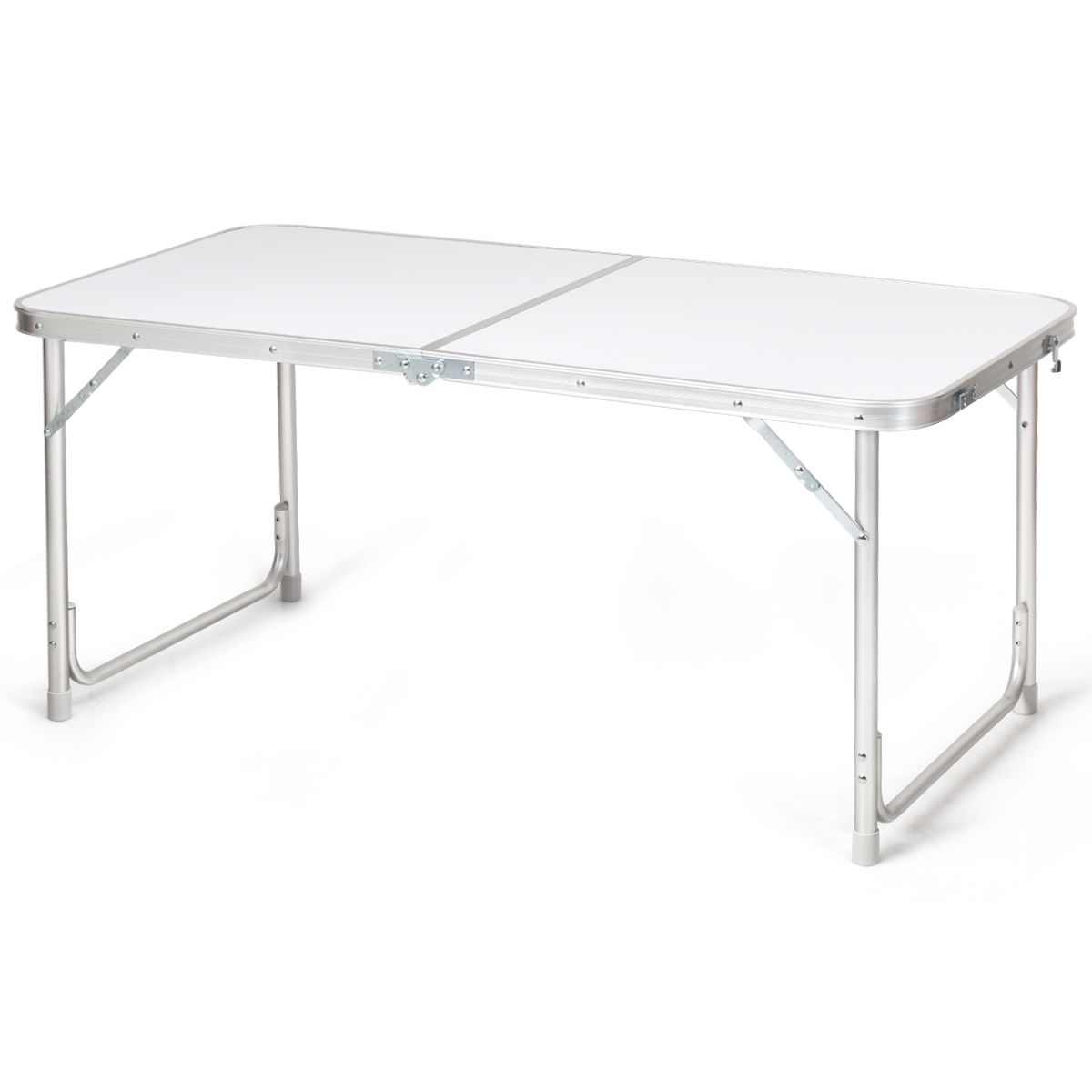 Coast Campingtafel met opbergruimte - verstelbare hoogte - opvouwbaar - donkerblauw 120 x 60 cm